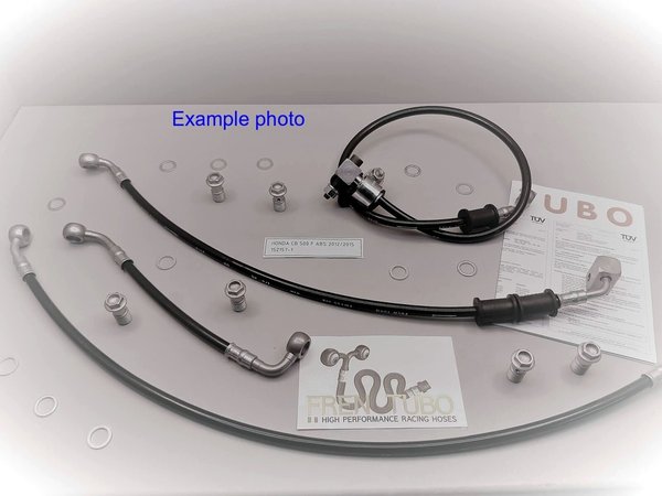 Stahlflex Bremsschlauch Leitung Set für Honda XRV 750 Africa Twin 90- V +H 4 tlg inkl Hohlschrauben