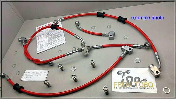 Bremsschlauch Stahlflex Leitung Set für Honda CB 500 F CB500 X ABS  Bj 12- v+h incl Hohlschrauben