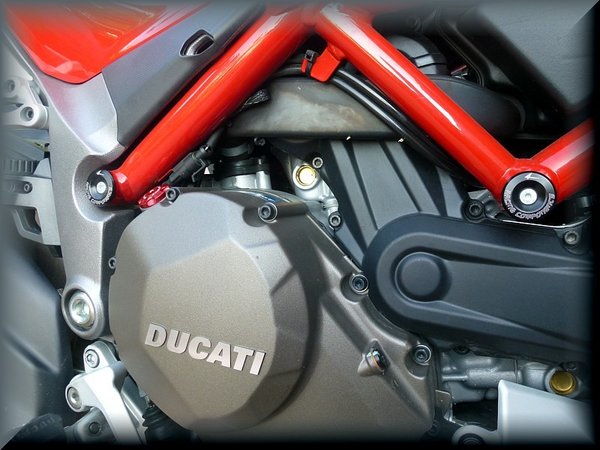 Rahmendeckel (stopfen) 4 tlg passt für Ducati Multistrada alle 950 1200 1260 + Bj 15-