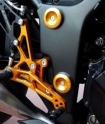 Rahmendeckel (stopfen) 4 tlg für Kawasaki Ninja 300 Motorrad