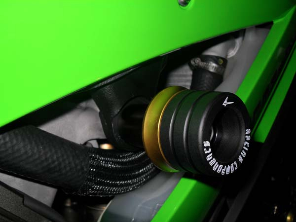 Sturzpads zweifarbig für Kawasaki Ninja 300 Motorrad