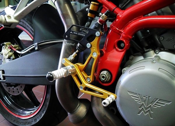 Fussrastenanlage für Moto Morini Corsaro Motorrad